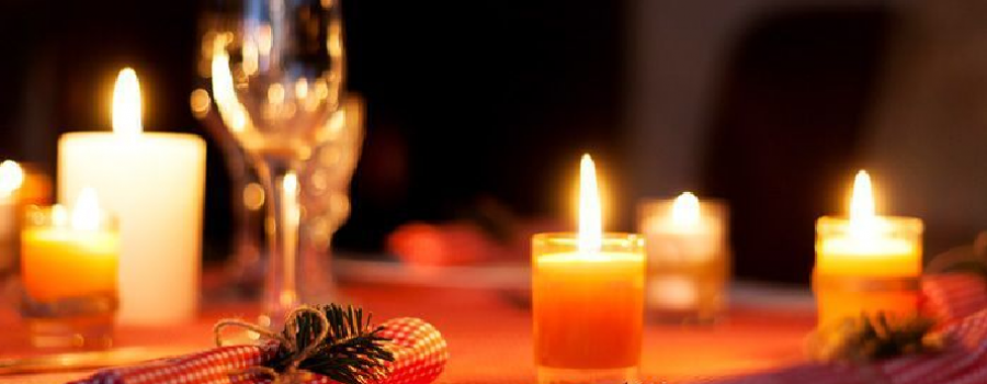 candle light dinner decoration